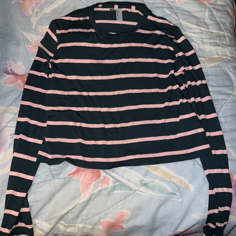 American Apparel striped crop top